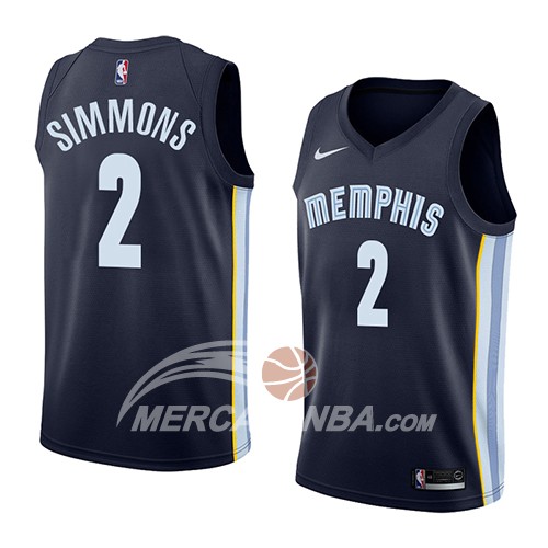 Maglia NBA Memphis Grizzlies Kobi Simmons Icon 2018 Blu